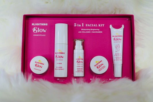 5-in-1 Facial Kit: Moisturizing & Brightening with Collagen and Niacinamide